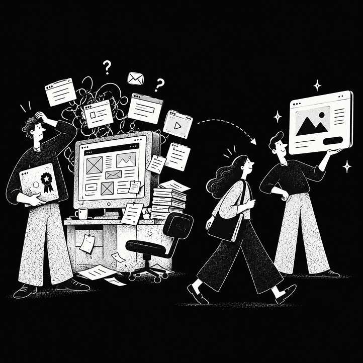 Você entrega um serviço profissional, mas quando alguém procura você na internet encontra uma página antiga, informações espalhadas e confusas.
