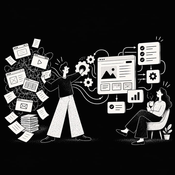 Mas calma, o que está faltando não é mais do mesmo. É uma apresentação profissional e processos e mais automação.