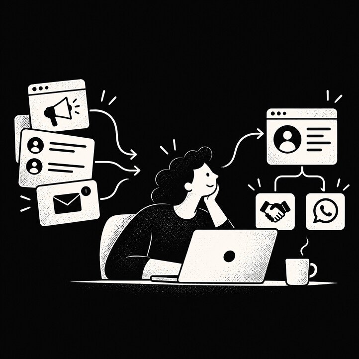 Sua página  precisa fazer mais do que apresentar seu trabalho.